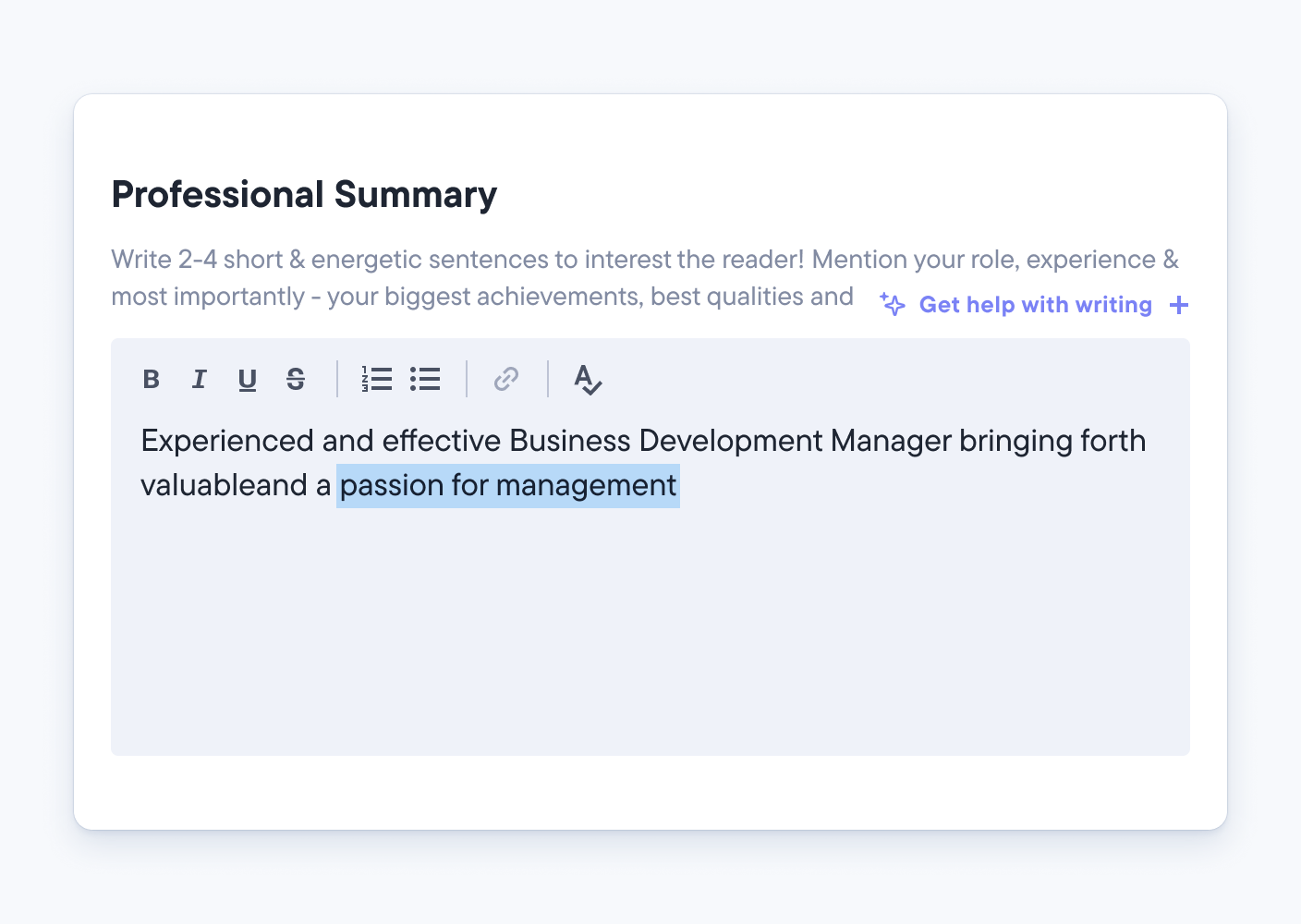 4. Update your CV