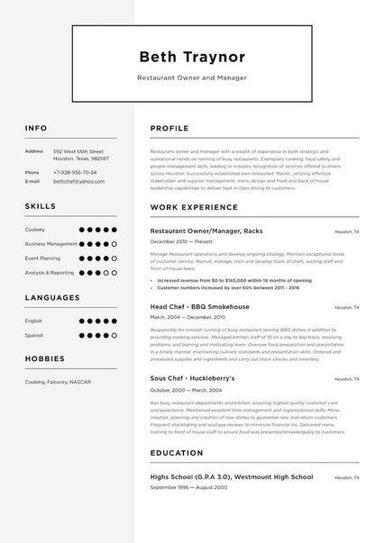 Amsterdam resume template